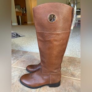 Tory Burch Junction Riding Boot, Brown, Size US 8.5